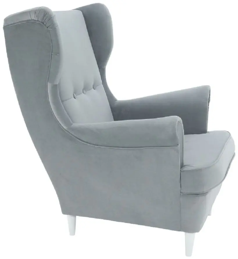 Fotoliu Tempo Kondela Rufino 3 (Light Grey/White)