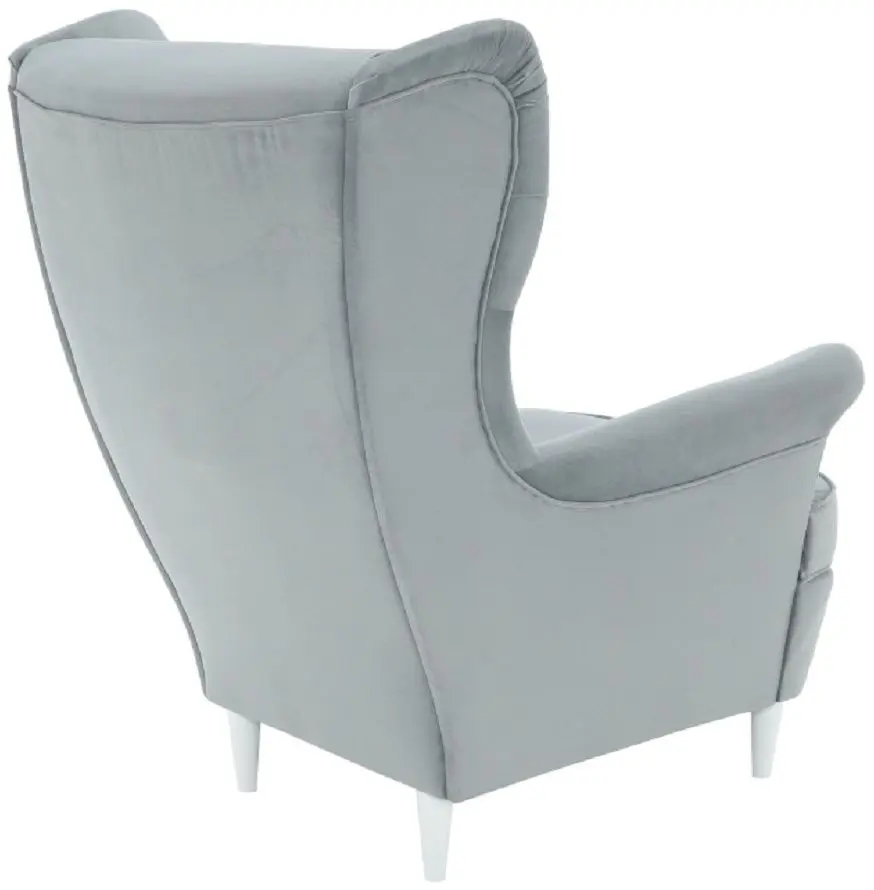 Fotoliu Tempo Kondela Rufino 3 (Light Grey/White)