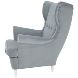 Fotoliu Tempo Kondela Rufino 3 (Light Grey/White) Thumb