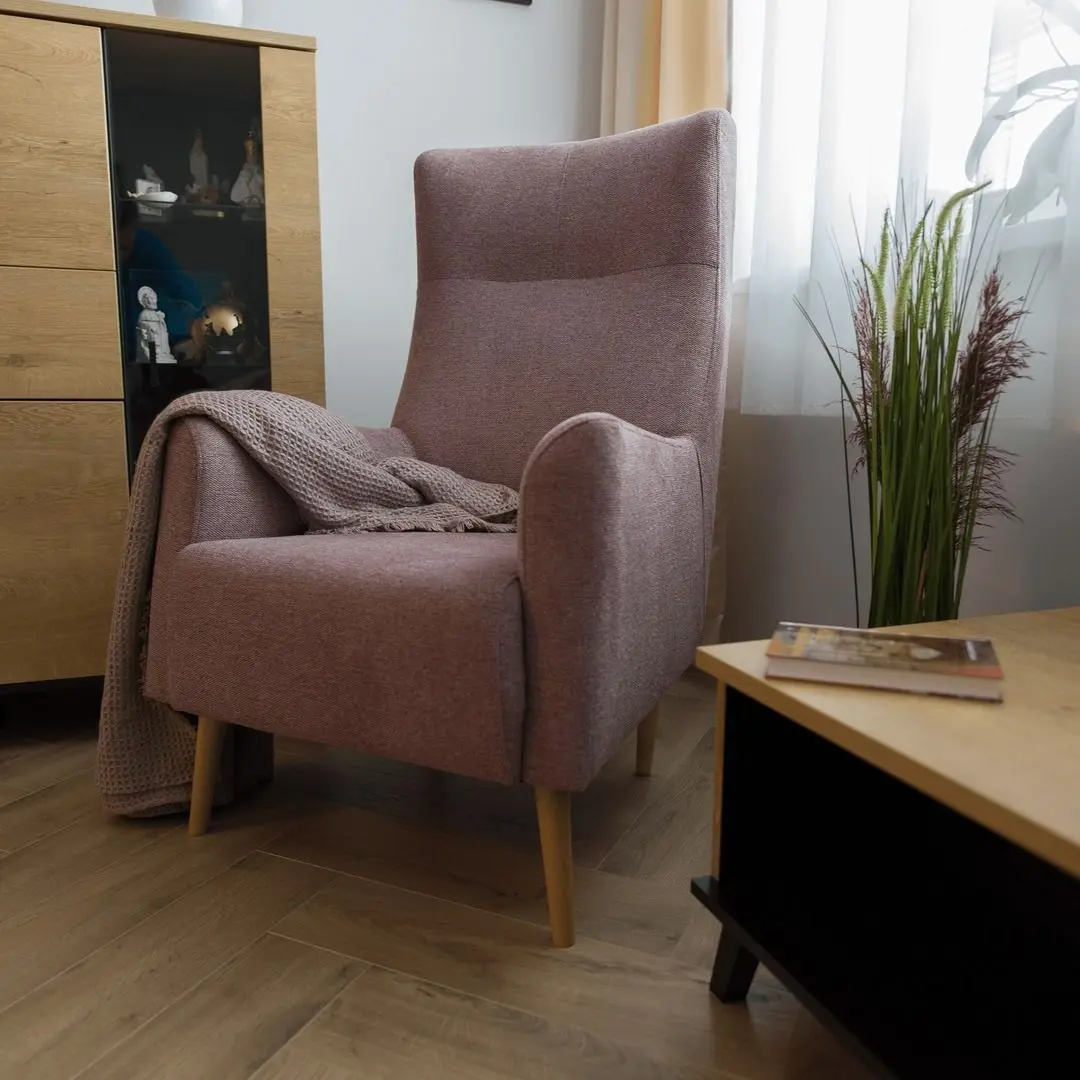 Кресло Tempo Kondela Samy (Antique Pink/Beech)