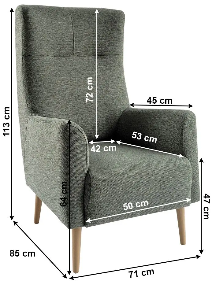Кресло Tempo Kondela Samy (Menthol/Beech) - 4