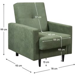 Кресло Tempo Kondela Valdo (Green) Thumb