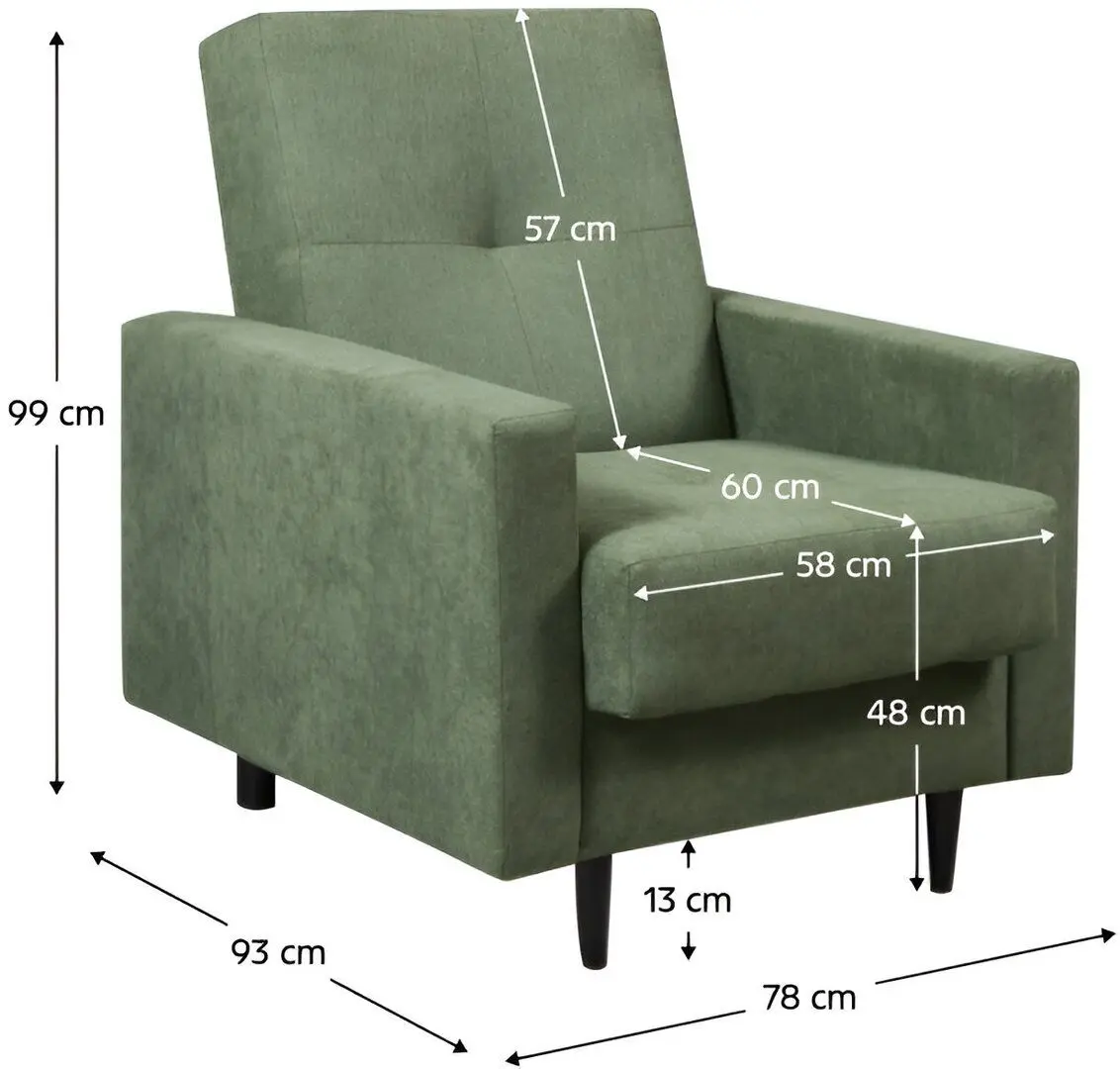 Кресло Tempo Kondela Valdo (Green) - 3