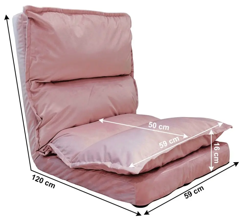 Sezlong moale Tempo Kondela Ulima (Light Pink) - 2