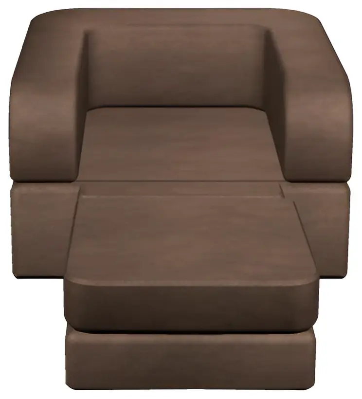 Fotoliu extensibil Tiara Terra Plus 1 200x100x30 (Dark Beige)