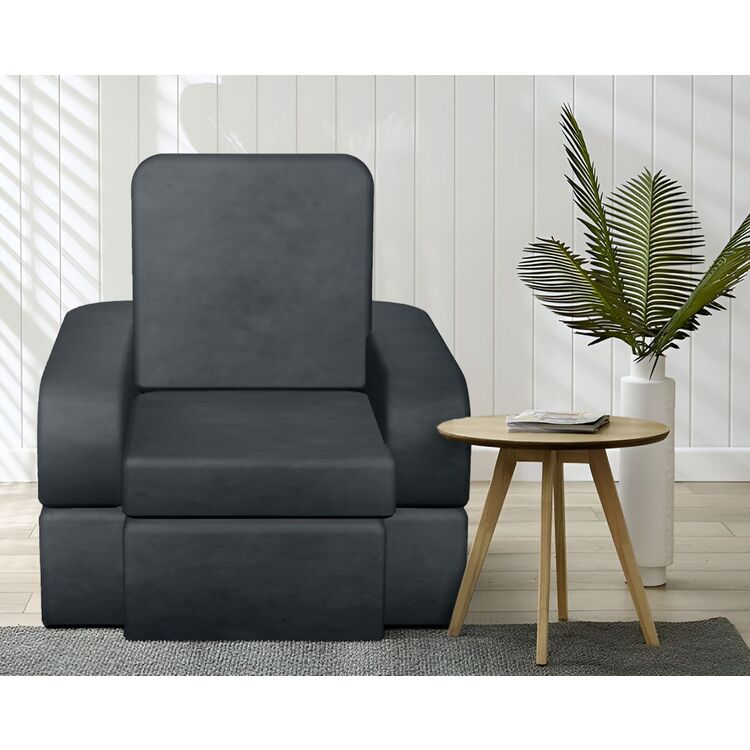 Бескаркасное кресло Tiara Terra Plus 1 (Dark Grey)