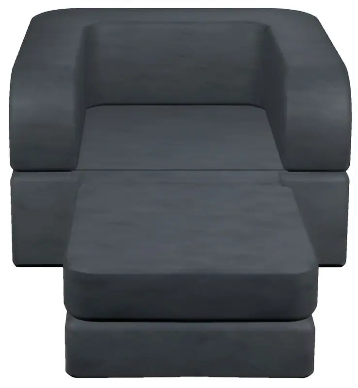 Fotoliu extensibil Tiara Terra Plus 1.2 195x120x30 (Dark Grey)