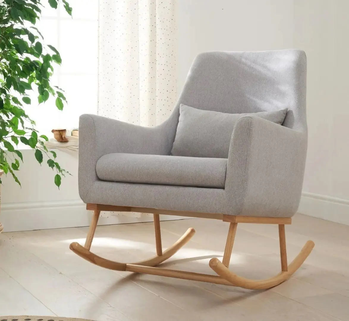 Fotoliu-balansoar pentru alaptare Tutti Bambini Oscar (Pebble)