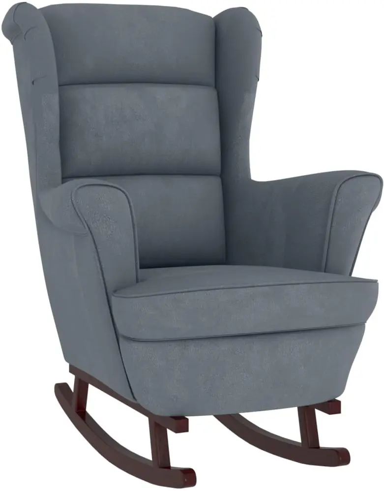 Fotoliu balansoar cu suport pentru picioare VidaXL 3121231 (Dark Grey)