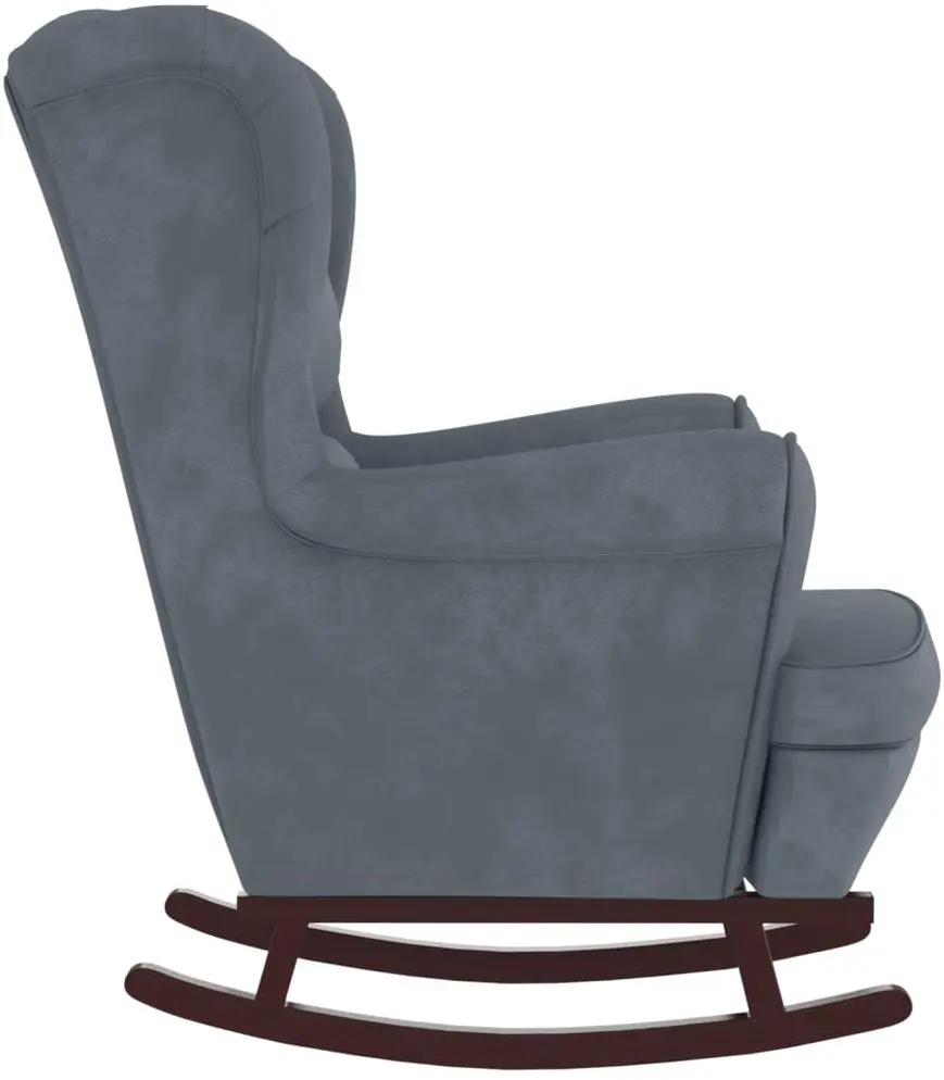 Fotoliu balansoar cu suport pentru picioare VidaXL 3121231 (Dark Grey)