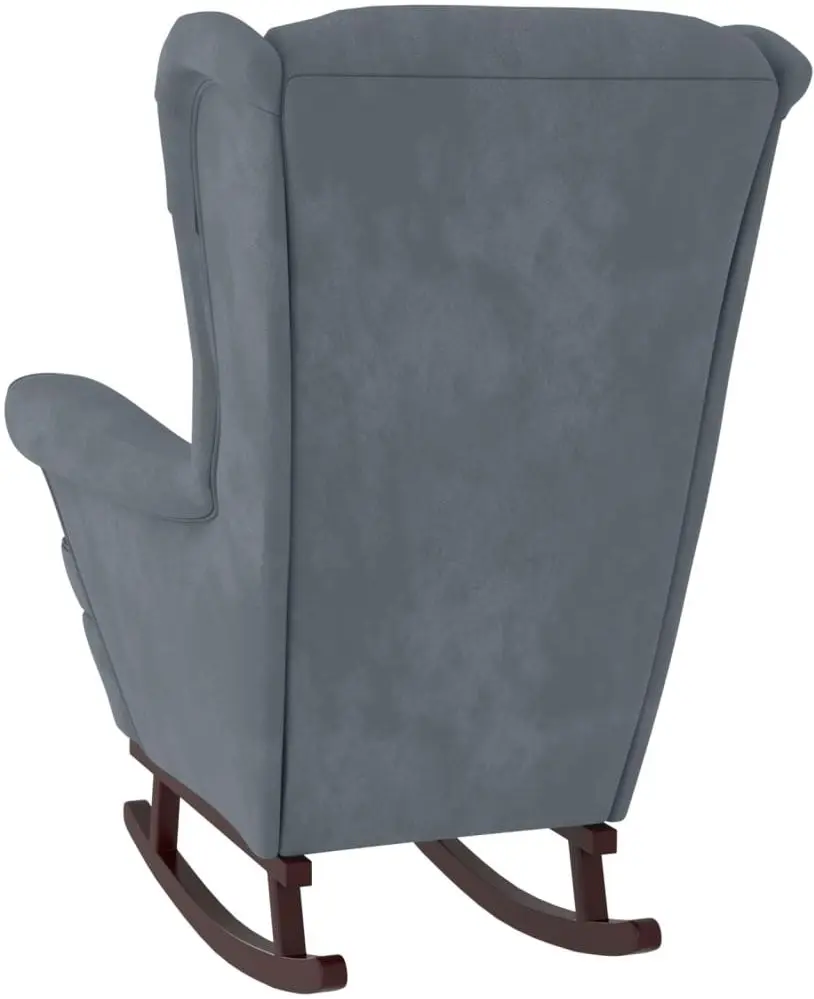 Fotoliu balansoar cu suport pentru picioare VidaXL 3121231 (Dark Grey)