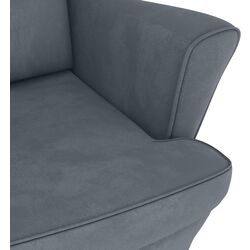 Fotoliu balansoar cu suport pentru picioare VidaXL 3121231 (Dark Grey) Thumb