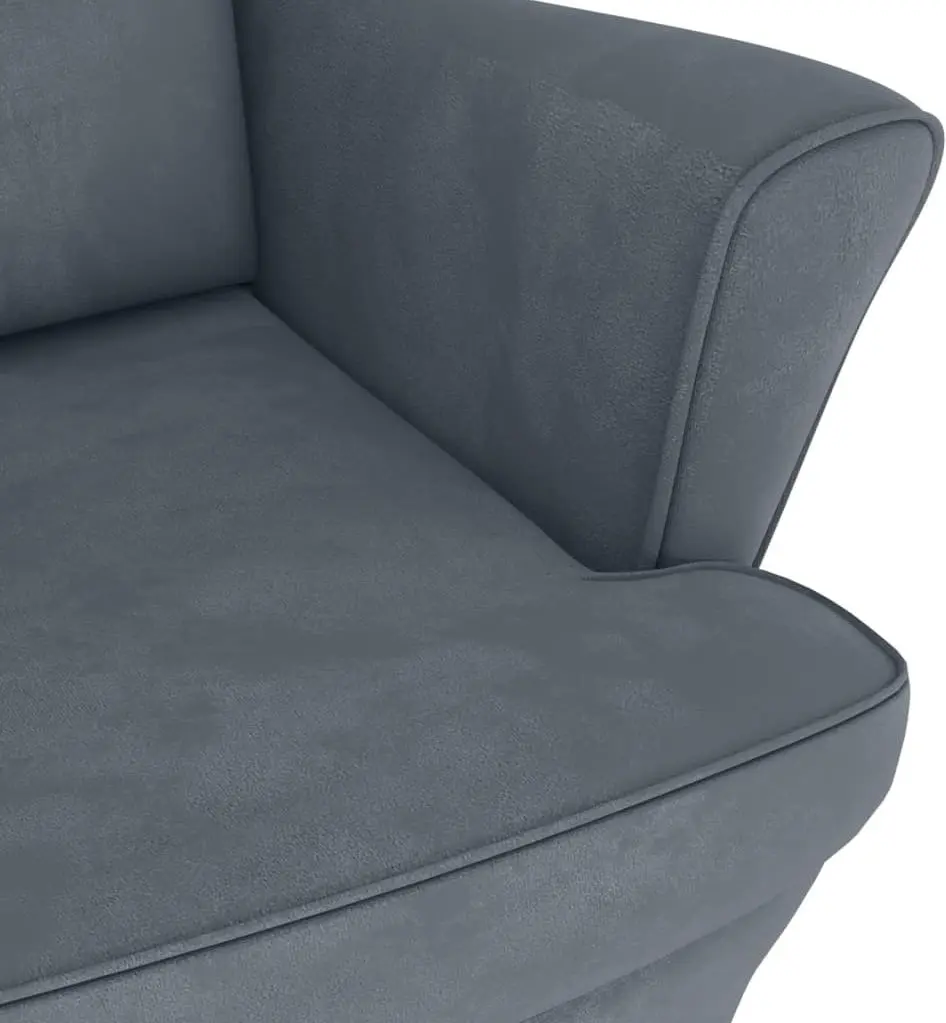 Fotoliu balansoar cu suport pentru picioare VidaXL 3121231 (Dark Grey)