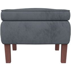 Fotoliu balansoar cu suport pentru picioare VidaXL 3121231 (Dark Grey) Thumb