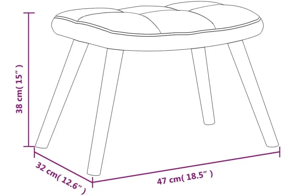 Fotoliu balansoar cu suport pentru picioare VidaXL 328151 (Dark Grey)