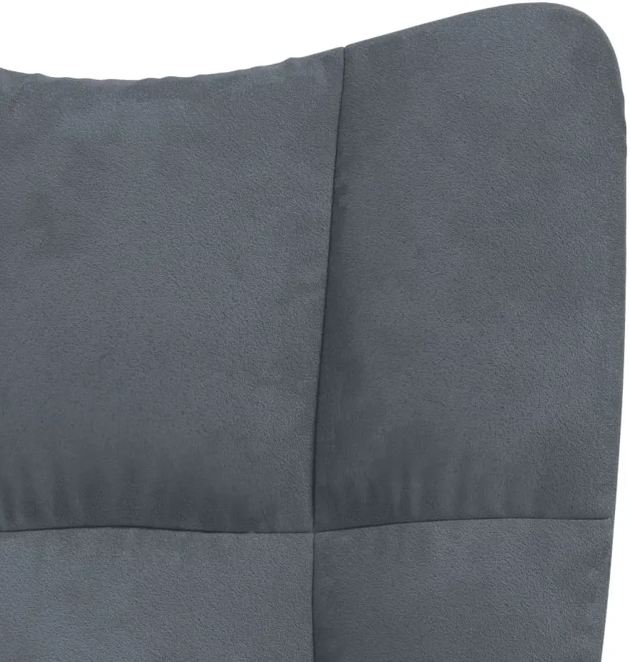 Fotoliu balansoar cu suport pentru picioare VidaXL 328151 (Dark Grey)