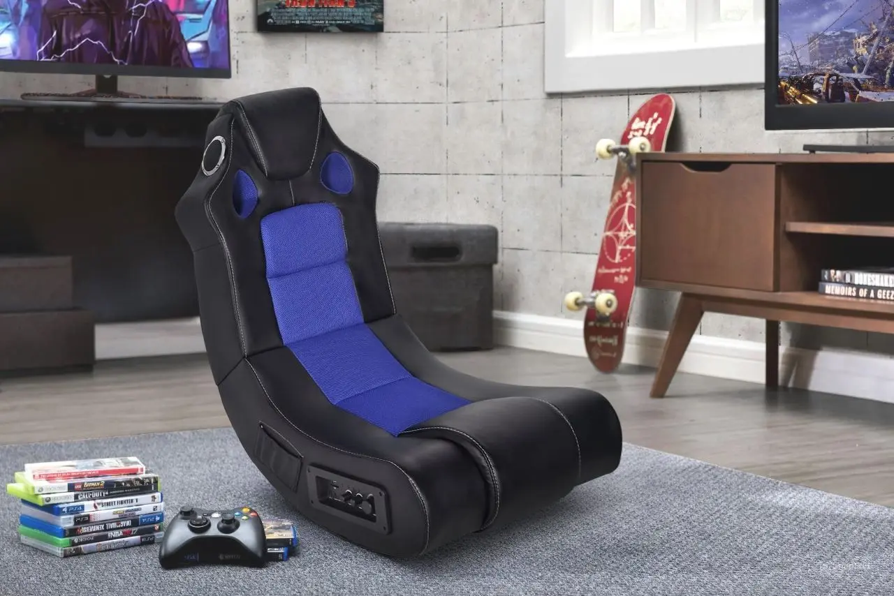 Игровое кресло VidaXL 241959 (Black/Blue)