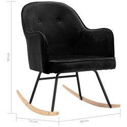Кресло-качалка VidaXL 289524 (Black) Thumb