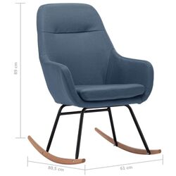 Fotoliu balansoar VidaXL 289541 (Blue) Thumb