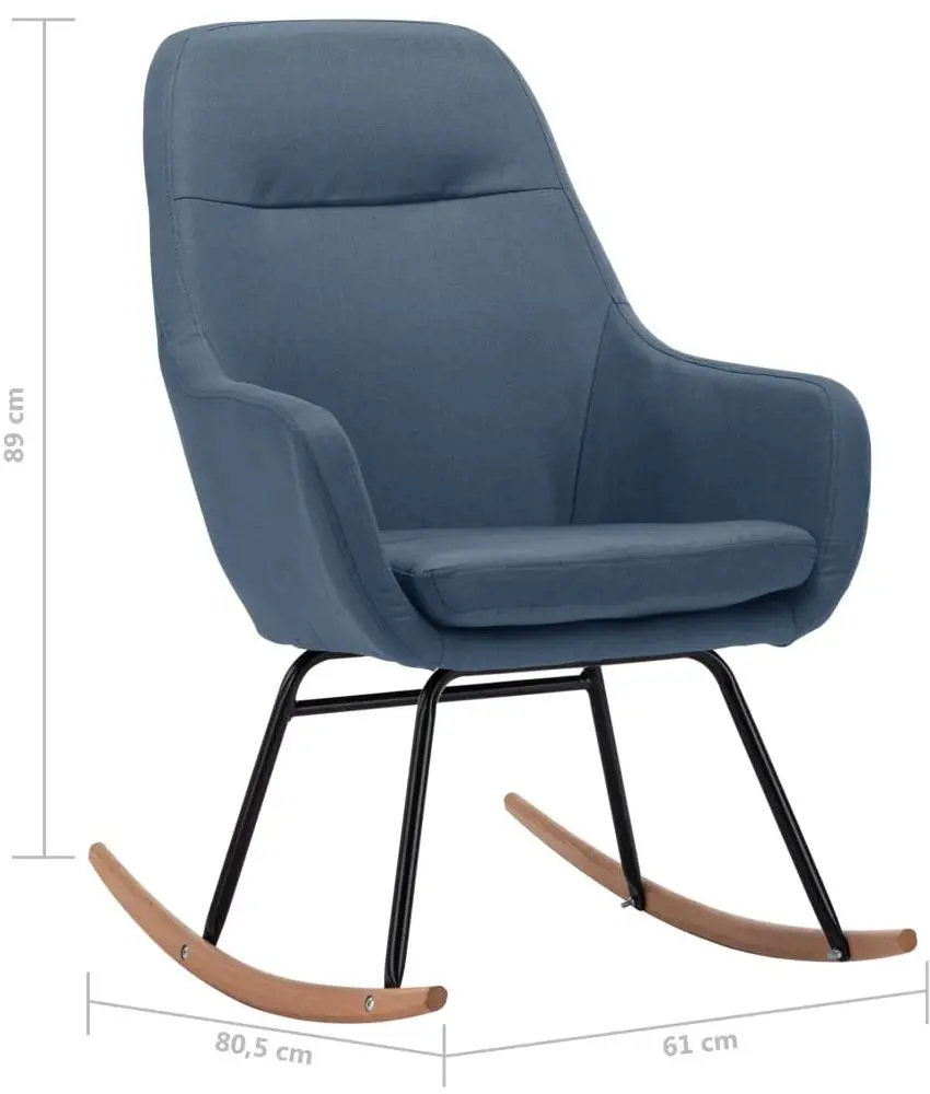 Fotoliu balansoar VidaXL 289541 (Blue)