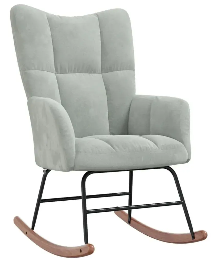 Fotoliu balansoar VidaXL 328139 (Light Grey)