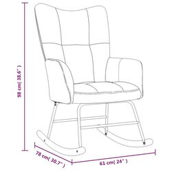 Fotoliu balansoar VidaXL 328141 (Dark Green) Thumb