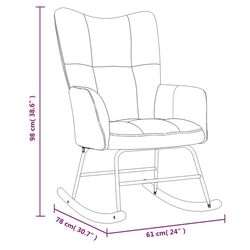 Fotoliu balansoar VidaXL 328144 (Red) Thumb