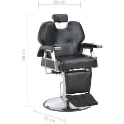 Fotoliu de coafor VidaXL 110167 (Black) Thumb