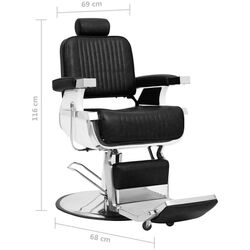 Fotoliu de coafor VidaXL 110168 (Black) Thumb