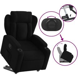 Кресло-реклайнер с подъемником VidaXL 3204484 (Black) Thumb