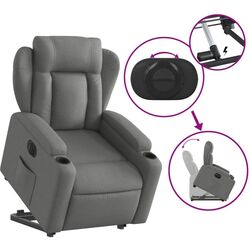 Кресло-реклайнер с подъемником VidaXL 3204507 (Dark Grey) Thumb