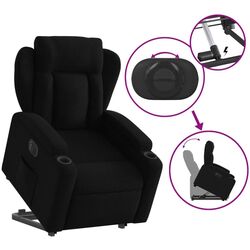 Кресло-реклайнер с подъемником VidaXL 3204508 (Black) Thumb