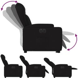 Кресло-реклайнер с подъемником VidaXL 3204508 (Black) Thumb