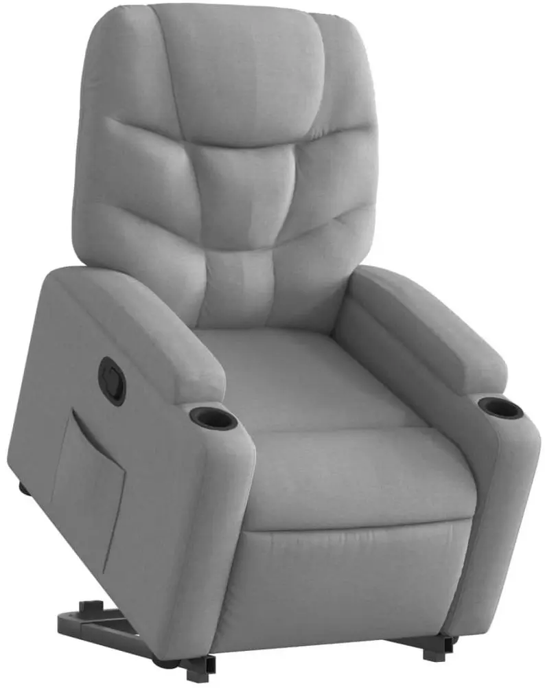 Fotoliu-recliner cu ridicare VidaXL 3204596 (Light Grey) - 3