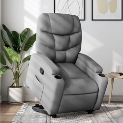 Fotoliu-recliner cu ridicare VidaXL 3204596 (Light Grey)