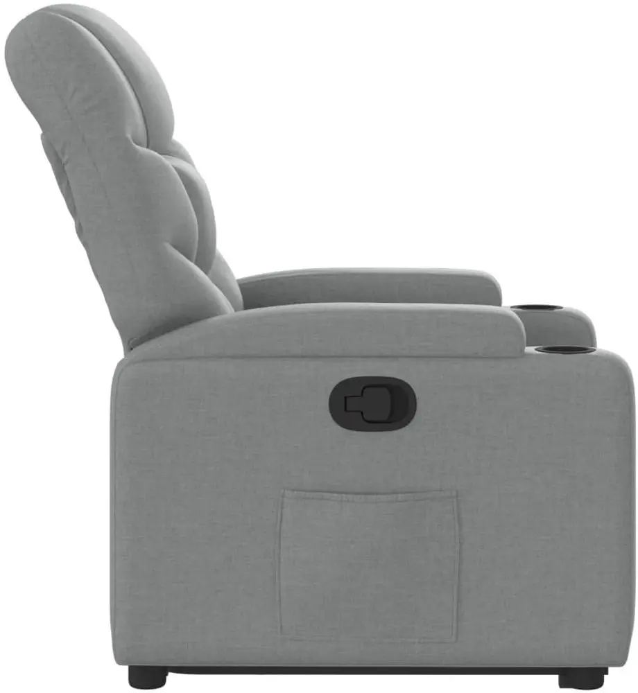 Fotoliu-recliner cu ridicare VidaXL 3204596 (Light Grey) - 5