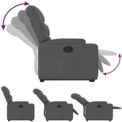 Кресло-реклайнер с подъемником VidaXL 3204597 (Dark Grey) Thumb