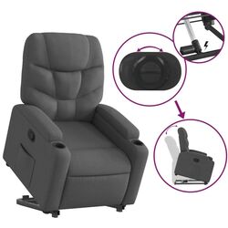 Кресло-реклайнер с подъемником VidaXL 3204597 (Dark Grey) Thumb
