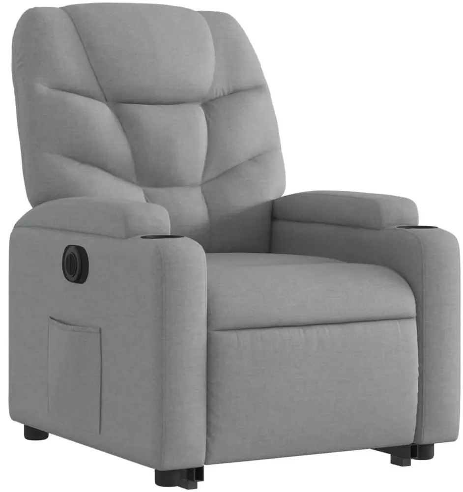 Fotoliu-recliner cu ridicare VidaXL 3204620 (Light Grey) - 2