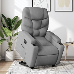 Fotoliu-recliner cu ridicare VidaXL 3204620 (Light Grey)