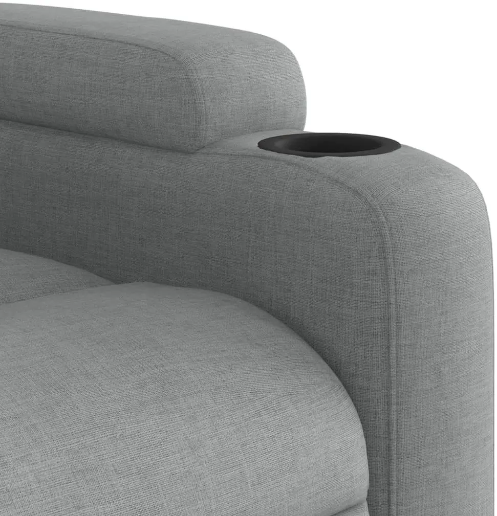 Fotoliu-recliner cu ridicare VidaXL 3204620 (Light Grey) - 7