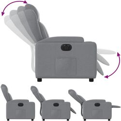 Fotoliu-recliner VidaXL 3204458 (Light Grey) Thumb