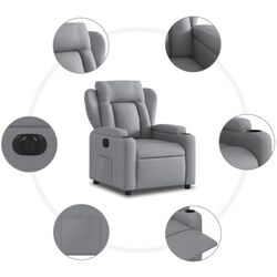 Fotoliu-recliner VidaXL 3204458 (Light Grey) Thumb