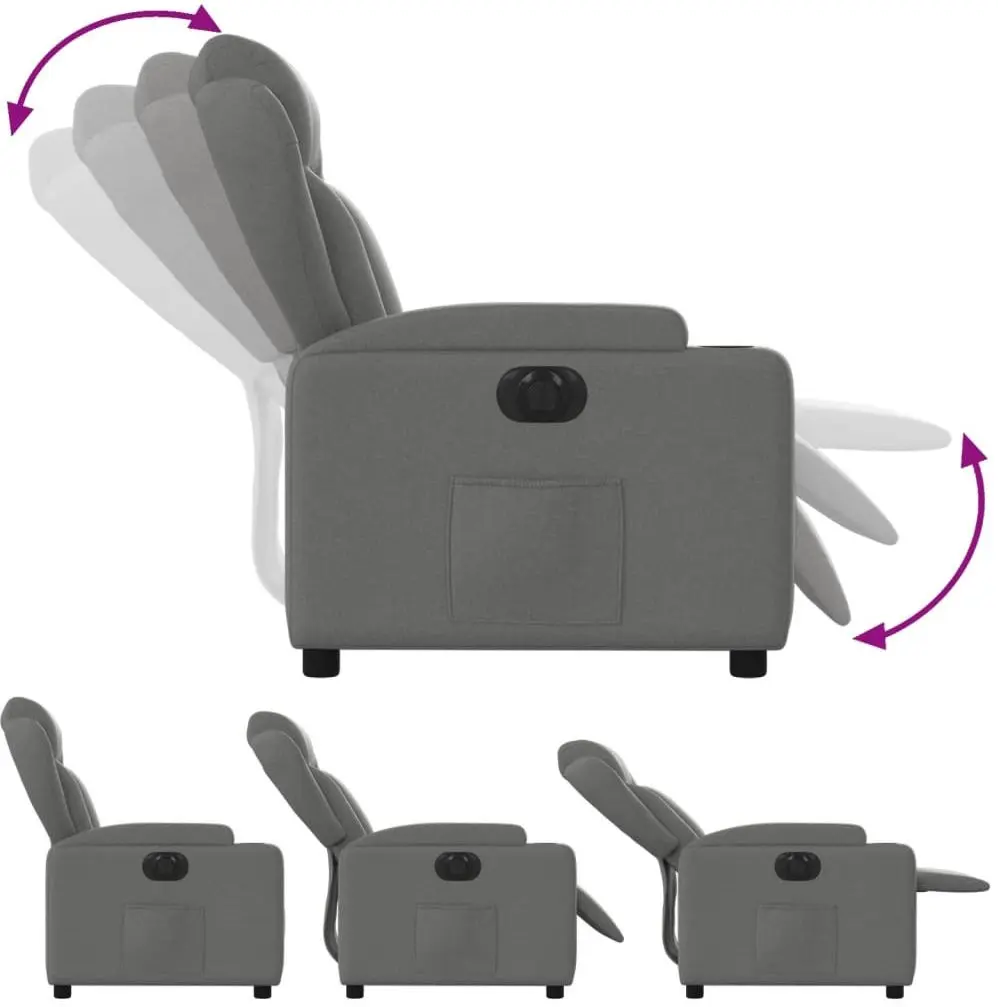 Fotoliu-recliner VidaXL 3204459 (Dark Grey)