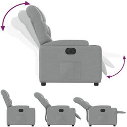 Fotoliu-recliner VidaXL 3204572 (Light Grey) Thumb