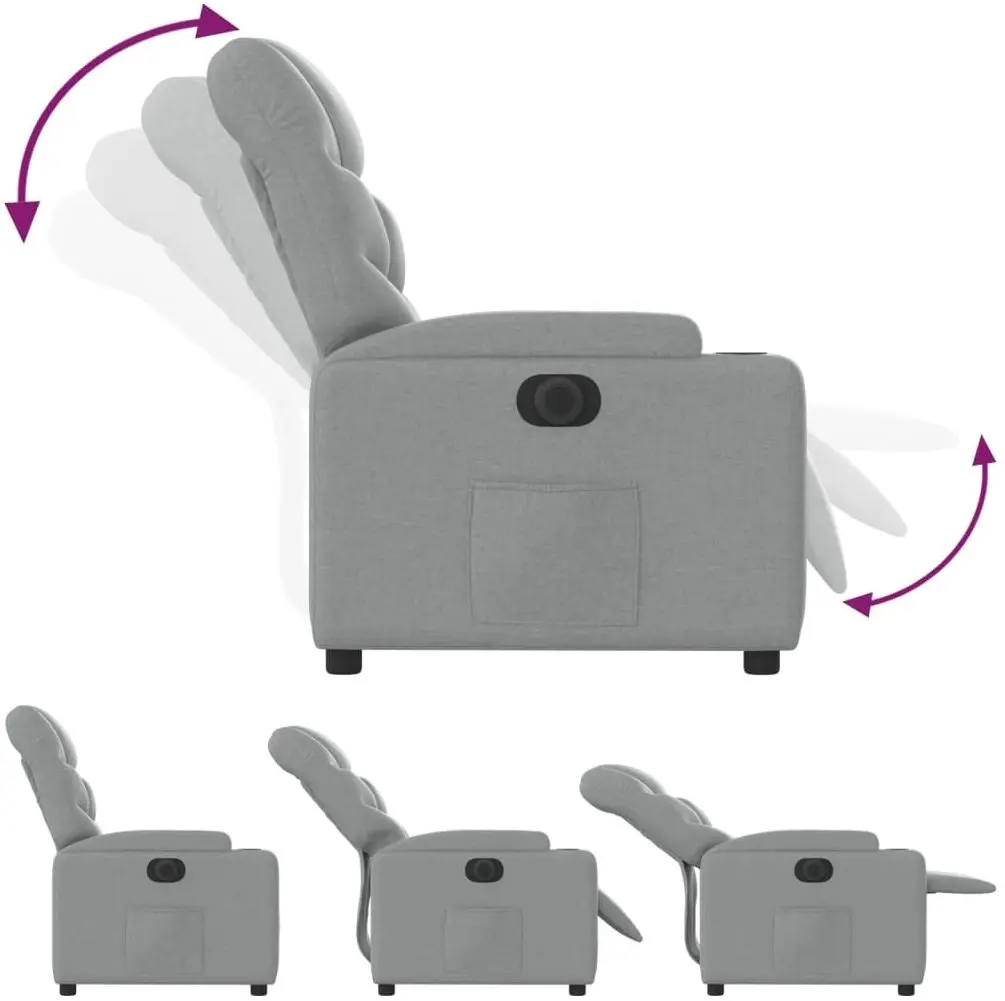 Fotoliu-recliner VidaXL 3204572 (Light Grey) - 5