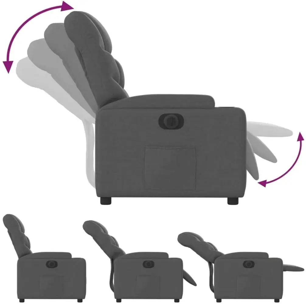 Fotoliu-recliner VidaXL 3204573 (Dark Grey)