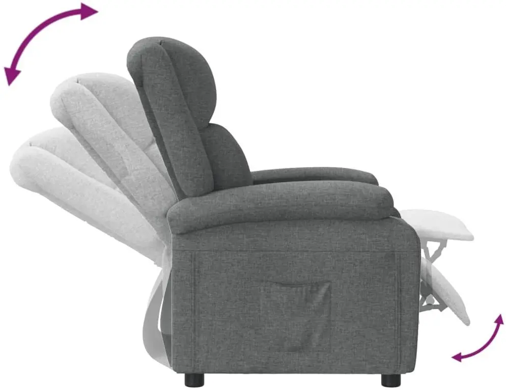 Fotoliu-recliner VidaXL 340182 (Dark Grey)