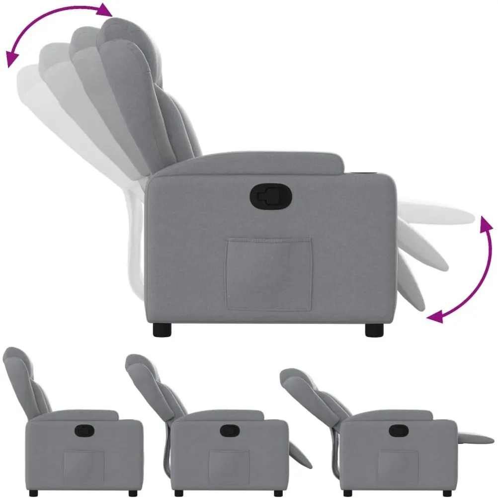 Fotoliu-recliner VidaXL 372403 (Light Grey)