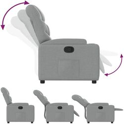 Fotoliu-recliner VidaXL 372441 (Light Grey) Thumb